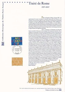 Document Philatélique 1er Jour : 30 2007 - Traité de Rome - Picture 1 of 1