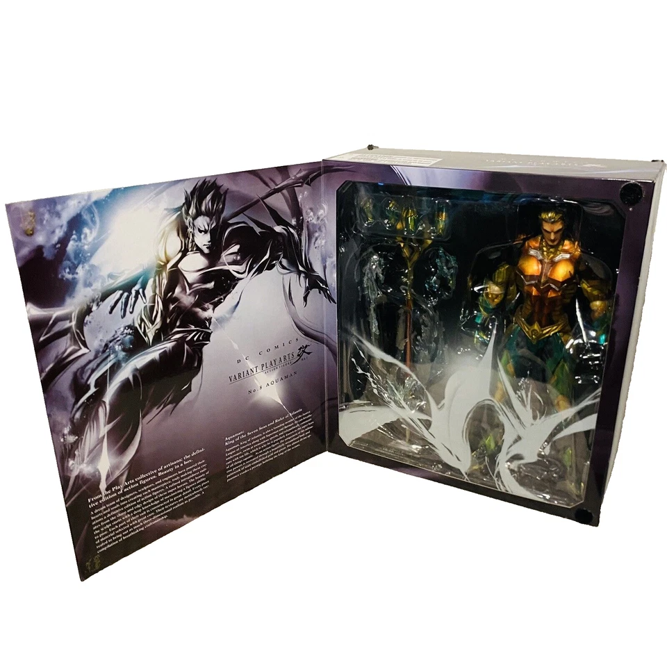 DC COMICS Variant Play Arts Kai AQUAMAN NO.8 ACTION FIGURE SQUARE ENIX Completo - Imagem 1 de 4
