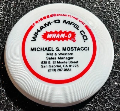 (Decades Old) Michael Mostacci  (Vintage) MINI Disc Golf  Frisbee IFA #482 Whamo - Image 1 of 4