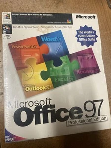 Microsoft Office 97 Professional Edition + Bookshelf Retail 1 User Full Retail - Picture 1 of 4