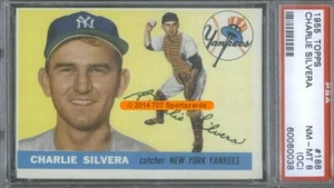 1955 Topps 188 Charlie Silvera PSA 8oc (0038) - Picture 1 of 2