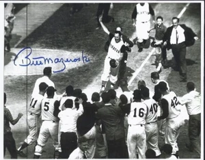 Bill Mazeroski handsigniertes historisches 8x10 Foto - 1960 WS Home Run - Bild 1 von 1