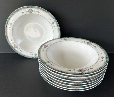 Tigelas de sopa Studio Nova Adirondack aro largo 8 1/4" conjunto de 8 Y2201 Southwestern - Imagem 1 de 4
