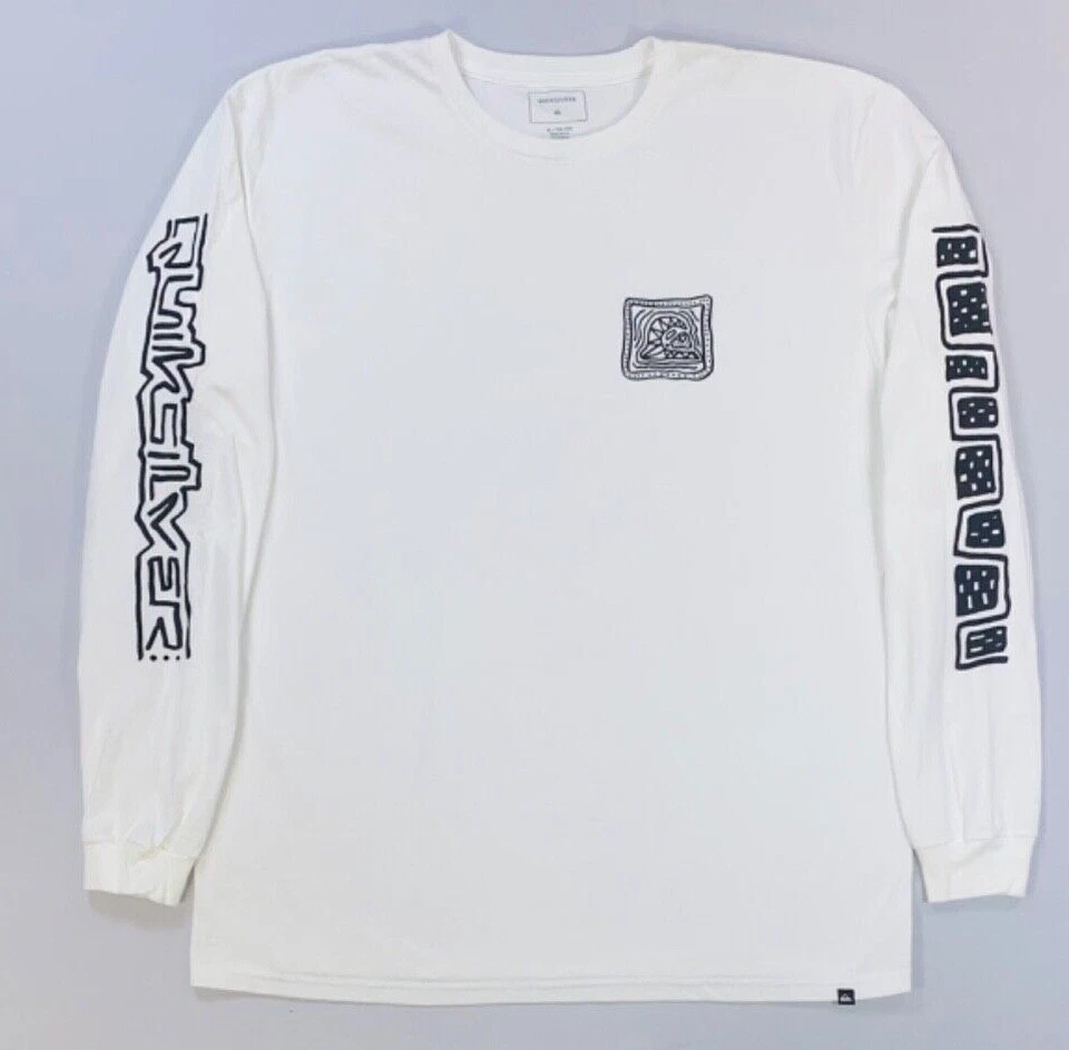 Camisa de algodón manga larga calce regular Quiksilver para hombre NUEVA Foto 1 de 1