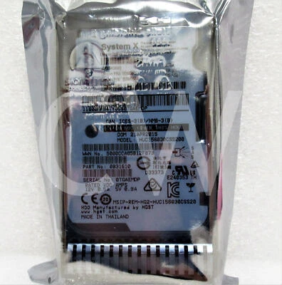 LENOVO 00WG661 00WG660 00WG664 300GB 15K RPM 12Gbps G3HS 2.5" SAS HDD Hard Drive - Image 1 of 2