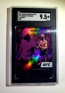 Khamzat Chimaev RC SP 2021 Panini Chronicles UFC Illusions Pink Refractor Rookie - Bild 1 von 3
