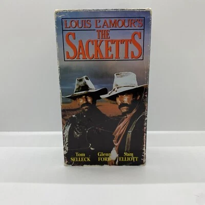Louis L'Amour's The Sacketts (VHS, 1990) Tom Selleck Glenn Ford Same Elliot - Image 1 of 4