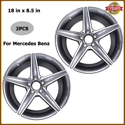 Llanta gris mecanizada de 18" x 8,5" para Mercedes Benz llanta de repuesto calidad OEM Foto 1 de 4