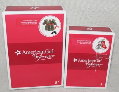 American Girl Kit's Beforever Plaid Christmas Dress NIB & Stocking Set Lot HTF! - Image 1 of 2