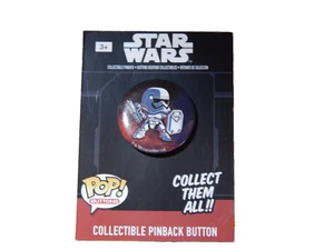 FUNKO POP DISNEY BUTTONS STAR WARS STORMTROOPER COLLECTIBLE PINBACK SEASON 7 NEW - Picture 1 of 3