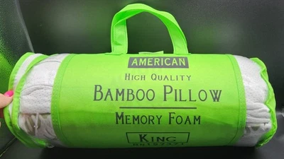 BAMBOO American King Size PILLOW MEMORY FOAM New - Image 1 of 4