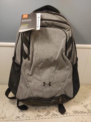 1 Mochila Under Armour UA TEAM HUSTLE Storm Gris/Negro 1306060 TOTALMENTE NUEVA Foto 1 de 4