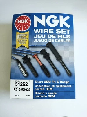 Juego de cables de bujía 51262 NGK para Chevy Chevrolet Monte Carlo Caprice El Camino Foto 1 de 4
