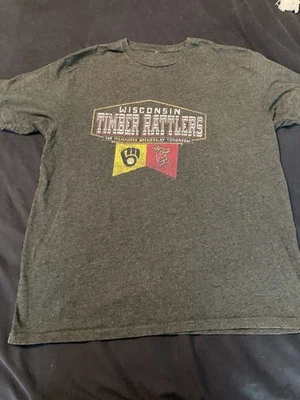 Wisconsin Timber Rattlers 成人 XL MILB 棒球 T 恤 Milwaukee Brewers — 第 1/4 张图片