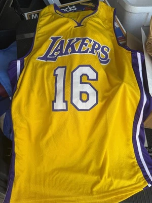 Pau Gasol #16 Los Angeles Lakers Retirement Jersey SGA 3/7/23 Men's XL - Image 1 of 3