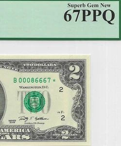 2009 $2 NEW YORK *  STAR * ⭐️. PCGS SUPERB GEM NEW 67 PPQ. Only 128,000 Printed - Picture 1 of 3