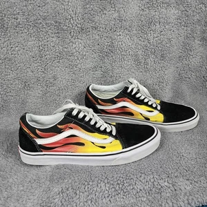 VANS Mens 9 Womens 10.5 Old Skool Flames - Picture 1 of 16