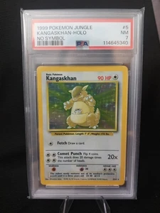 1999 Pokemon Jungle No Symbol Error Kangaskhan Holo #4 PSA 7 Near Mint - Picture 1 of 4