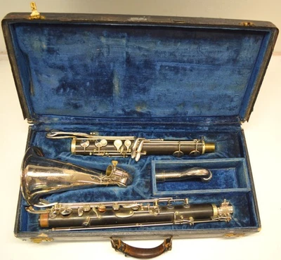 CLARINETE BAJO PEDLER "PERSONALIZADO", RANGO A BAJA E, CUERPO DE GOMA DURA Foto 1 de 4