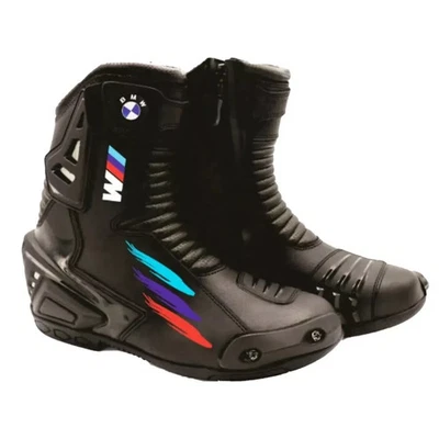 BMW Men’s Motorcycle Leather Boots CE Approved Motorbike Riding Touring Boots - Image 1 of 3