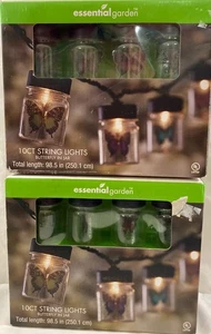 Essential Garden String Lights Butterflys In Jars 2 Boxes New - Picture 1 of 8