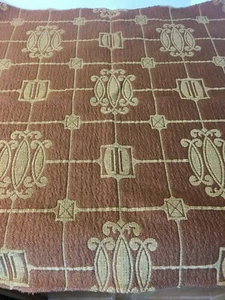 Fabric Upholstery Sample ALAXI SUNBRELLA 26"x26" Rust Gold raised - Picture 1 of 9