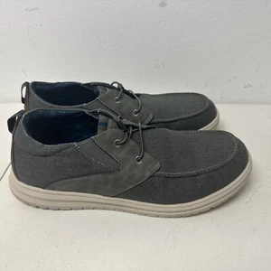 Nunn Bush Men's Brewski Wallabee Canvas Moc Toe Slip On Grey Size 12 - Picture 1 of 10