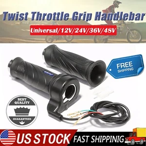 Manillar de agarre de acelerador giratorio universal de 7/8" 12V 24V 36V 48V para bicicleta eléctrica scooter - Imagen 1 de 20