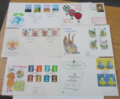 QUEEN ELIZABETH II VARIOUS STAMP COVERS X 6 - PLEASE SEE PHOTOGRAPHS - Image 1 of 4