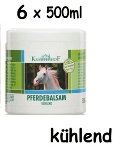 6x KRÄUTERHOF Pferdebalsam kühlend Rosskastanie Rosmarin 6x 500ml - Bild 1 von 1