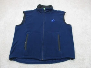 Pearl Izumi Cycling Vest Mens Large Blue Full Zip Fleece Sweater Sleeveless - Picture 1 of 11