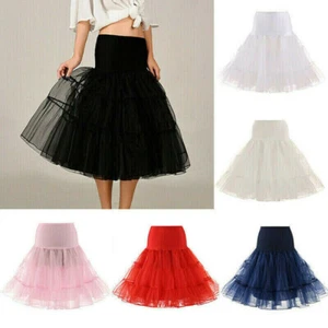 50s Retro Mesh Under Skirt 67cm Swing Tutu Petticoat Rockabilly Tulle Skirt AU - Imagen 1 de 17