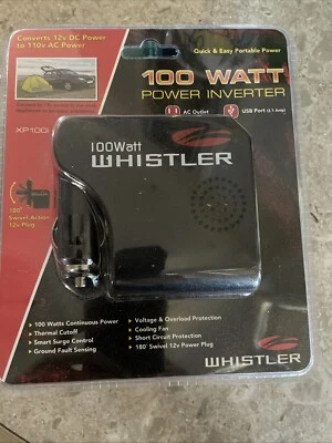 Whistler 100-Watt Portable Power Inverter AC/USB Phone Notebook GPS XP100i (42) - Image 1 of 3