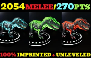 2054 MELEE (270PTS) Rex TOP STATS ARK🌸 Survival Ascended ASA PVE PC/XBOX/PS - Picture 1 of 14