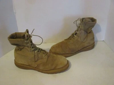 Military Boots Sz 10.5 R Hot Weather Vibram Desert Tan Sand USA j72 - Image 1 of 4