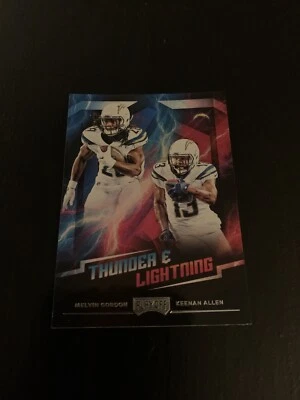 2018 Panini Playoff #6 MELVIN GORDON/KEENAN ALLEN 'THUNDER & LIGHTNING' CHARGERS - Image 1 of 2