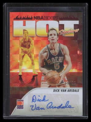 2023-24 Hoops Hot Signatures Red 47 Dick Van Arsdale Auto 19/25 - Image 1 of 2
