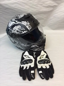 ScorpionEXO EXO-T520 HELMET + Alpinstars SMX-1 Leather Gloves *BUNDLE* READ - Picture 1 of 13