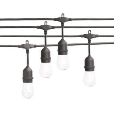 24-Light 48 ft. Plug-in Indoor/Outdoor Edison String Light with S14 Single Filam - Image 1 of 2
