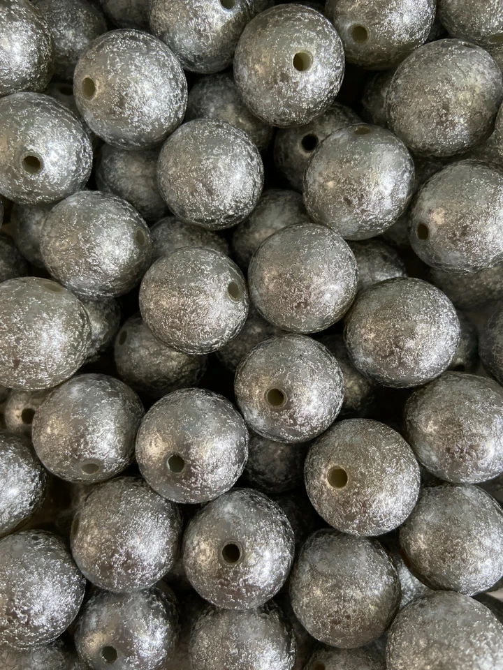 25 cuentas de 20 mm - cuentas arrugadas grises, cuentas de chicle - cuentas de acrílico  Foto 1 de 1