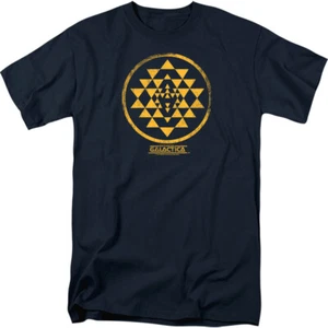 BATTLESTAR GALACTICA GOLD SQUADRON Licensed Adult Men's Graphic Tee Shirt SM-5XL - Picture 1 of 2
