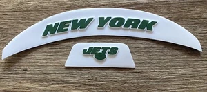 NEW YORK JETS WHITE Front & Rear 3D Bumpers Riddell F/S Speed Flex Helmet - Picture 1 of 1