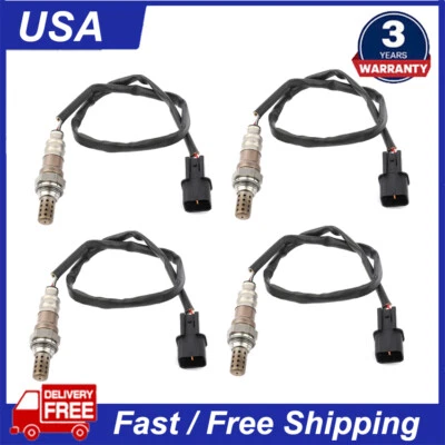 4PC O2 Sensor UP+Down For Hyundai 2003-2008 Tiburon 2.7L & 2005-2009 Tucson 2.7L - Image 1 of 4