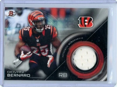 giovani bernard 2015 bowman authentic memorabilia bengals - Image 1 of 2
