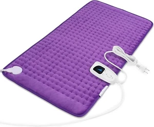 Electric Heating Pad For Back Pain & Cramps Relief 33"x17"6 Level Auto Shut Off - Picture 1 of 32