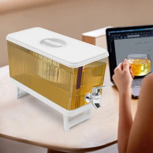 4.5L White Water Juice Drink Dispenser Water Drink Beverage Dispenser Container - Picture 1 of 18