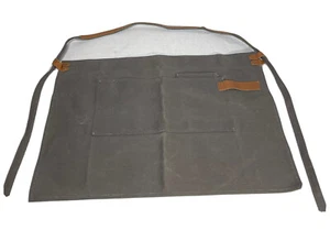 Waxed Canvas Half Apron with Leather  - Hilton Carter for Target - Brown B6 - Picture 1 of 4
