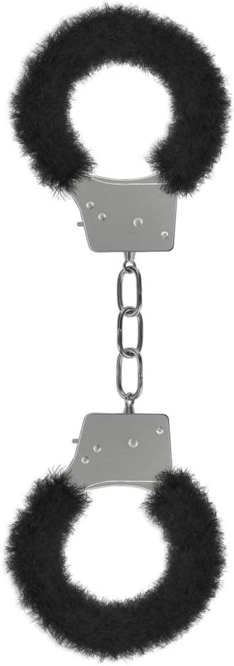 Ouch! Furry Wrist Lock Cuffs💋Handcuffs Restraint Bondage BDSM Couples Sex Toy - Image 1 of 1