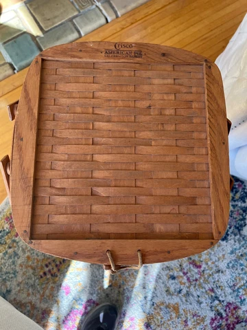Vintage Crisco American Pie Celebration Woven Basket Cover
