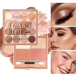 Matte 16-Color Eyeshadow Earth Multi-Color Natural Pearlescent Eyeshadow - Picture 1 of 9